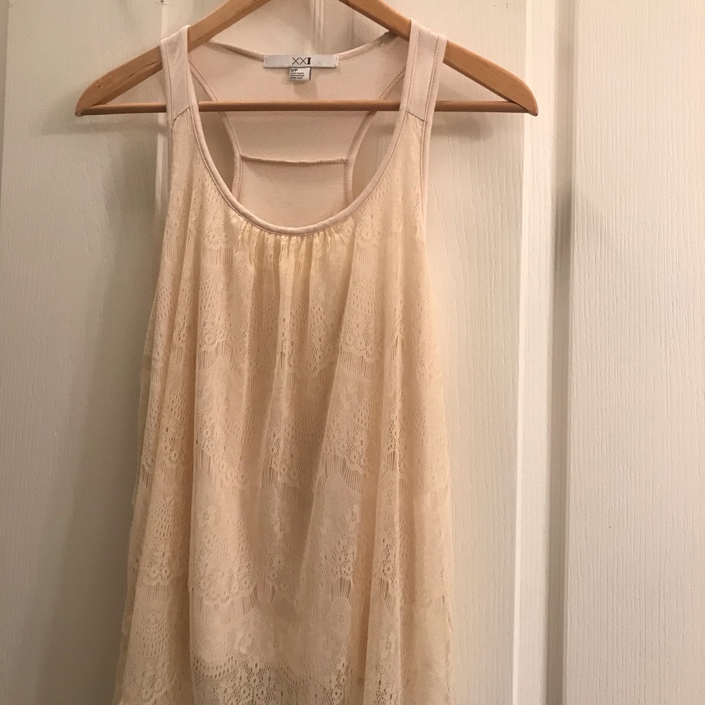 Forever 21 cream tank